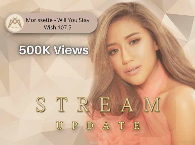 streamorissette's tweet photo. JUST IN: Asia's Phoenix @itsMorissette's live performance of 'Will You Stay' on Wish 107.5 Bus has now reached 500K views on YouTube.
🔗https://t.co/7W0WrTOwS7
@itsMorissette
#SignatureEP
#MorissetteAmon https://t.co/Aji5e2Plff