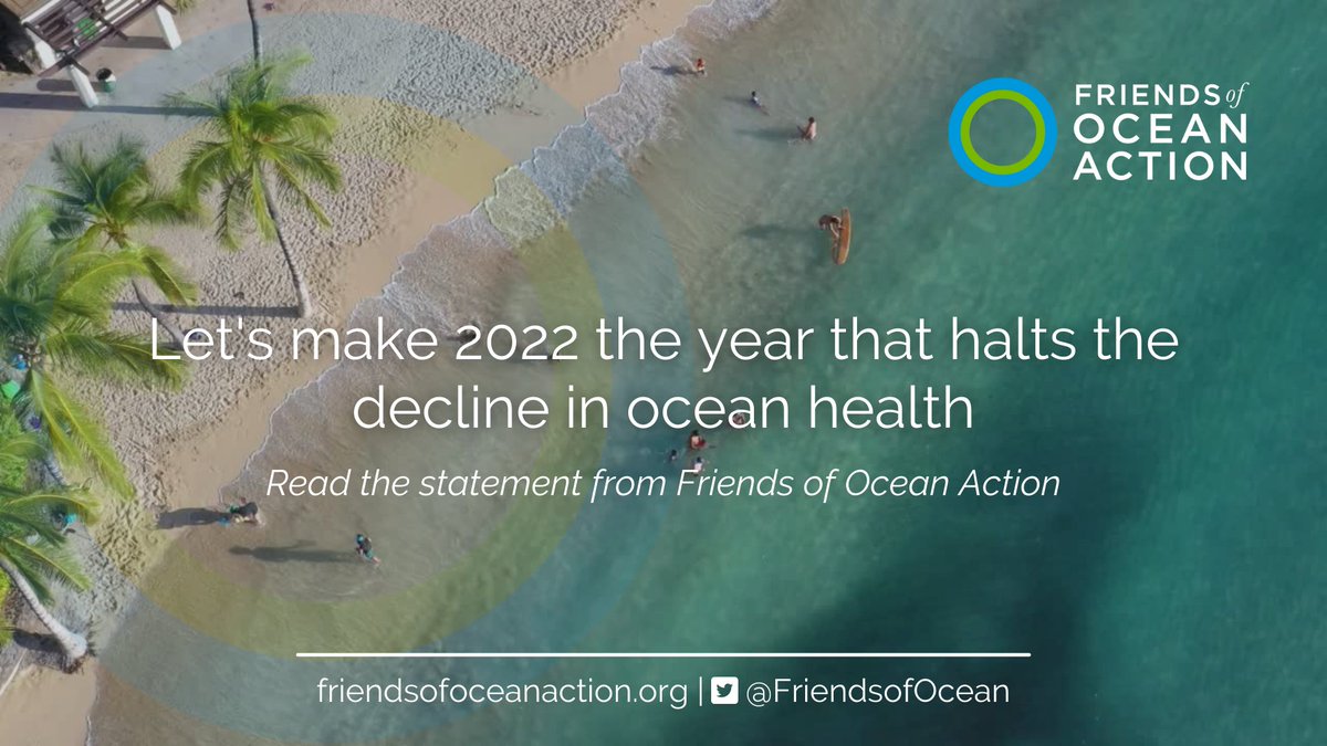 There is no healthy planet without a healthy ocean. 🌊

<a href="/FriendsofOcean/">Friends of Ocean Action</a> have released a statement calling on leaders to take #OceanAction in 2022.

They show that this can be the year we #StopTheDecline in #ocean health, with key moments like #COP15.

➡️ bit.ly/3Gb58Jy