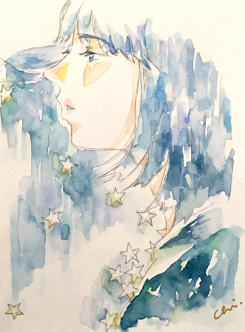 『星が生まれる日』

#水彩画 #絵画 #イラスト 