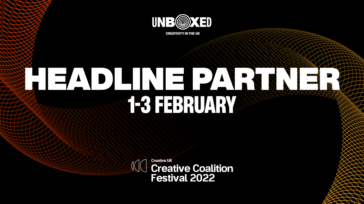 unboxed2022's tweet photo. The #CreativeCoalitionFestival starts tomorrow, where we are a Headline Partner. Make sure you register for your free ticket to join our talk 'Designing a Better Future: Collective Creativity in Action'. on 1 Feb at 4pm 

Register now - https://t.co/GuntCw8krX

#UNBOXED2022 https://t.co/IIWzSxL9qf