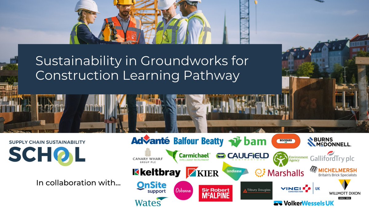 We've developed a new #learningpathway for groundworkers to help you understand the high priority #sustainabilitychallenges.

Thanks to <a href="/Mitchellson1/">Mitchellson</a>, <a href="/CareyLondonLtd/">Carey London Ltd</a>, Harringtons, <a href="/KellerUK/">Keller UK</a>, Suttles, <a href="/HannafinLimited/">Hannafin Contractors Limited</a> <a href="/ToureenGroup/">ToureenGroup</a> for your insights!

ow.ly/qZP450HCp8h