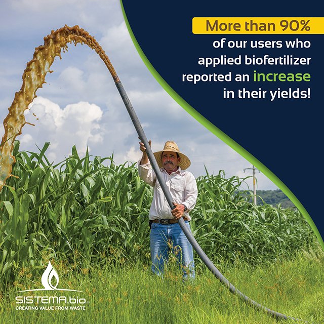 sistema_bio's tweet photo. Biofertilizer has helped our users reduce production costs, improve soil fertility and increase yields.
#CreatingValueFromWaste https://t.co/3uCW2WR2PZ