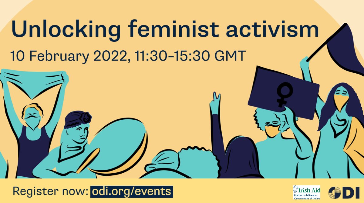 On 10 Feb we're teaming up with @Irish_Aid to bring together campaigners and policy-makers from around the world. We'll hear about the barriers facing women's #SocialMovements & how to unlock their huge potential to build #GenderJustice. Sign up now 📣 buff.ly/3odXdVN