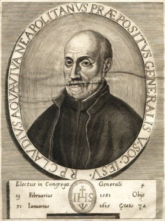 31 Jan 1615: d. Claudio Acquaviva SJ, 5th general of #Jesuits. 

Espoused 'sauviter in modo et fortiter in re' [gently/pleasantly in manner, firmly/strongly in deed] #otd 

An excellent way of proceeding.