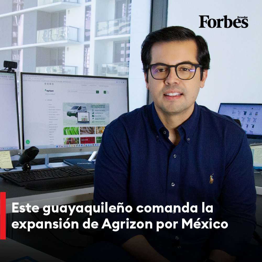 forbesecuador's tweet photo. El guayaquileño @lfhidalgoc se instaló en Miami para liderar la entrada al mercado mexicano de #Agrizon, una plataforma de #ecommerce especializada en el #agro. El próximo paso: llegar a Serie A, a finales de este año, para levantar US$ 25 millones. Más en https://t.co/zzesNWsx1W https://t.co/M6Od7PuOkH