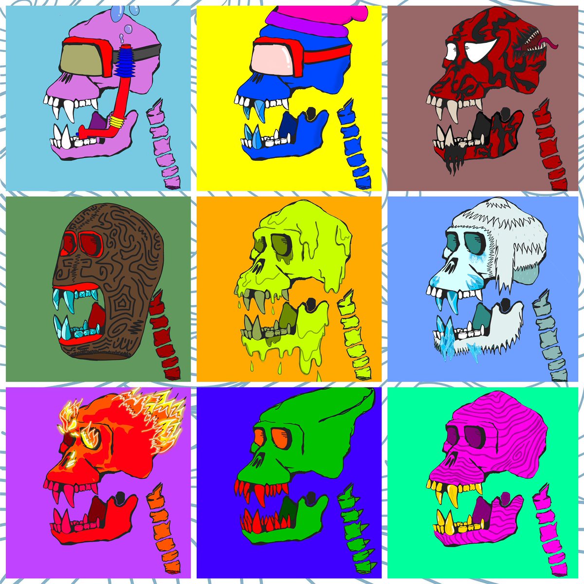 flyhighclub2023's tweet photo. #Boneculture First release☠️🔥
Come and take a look on our project.
Only at: https://t.co/7RaBX0GkBn https://t.co/OhsjXKEW4p