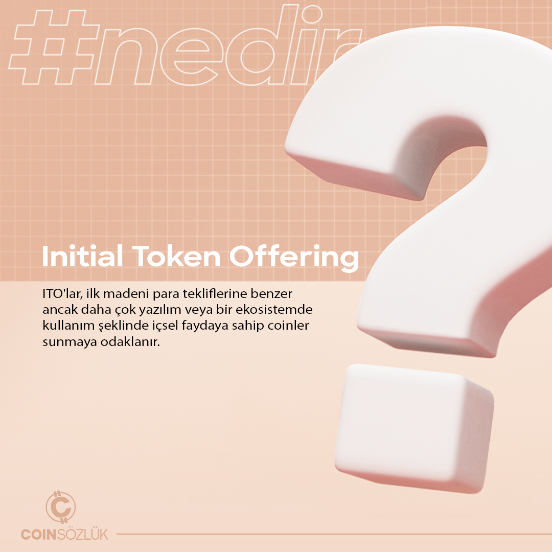 Coinpara_tr's tweet photo. ITO'lar, ilk madeni para tekliflerine benzer ancak daha çok yazılım veya bir ekosistemde kullanım şeklinde içsel faydaya sahip coinler sunmaya odaklanır.
#Coinsözlük #initialtokenoffering #ITO https://t.co/byVp2TMUId