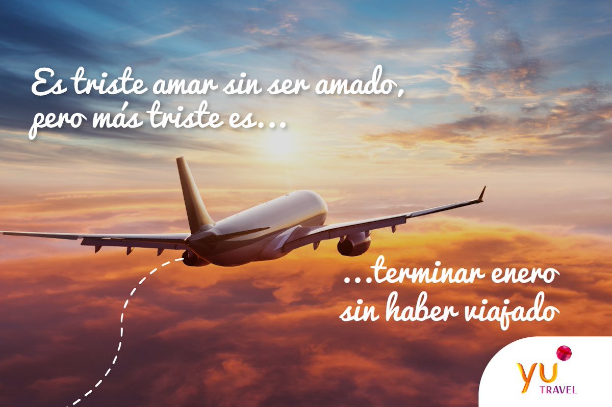 viajes_yutravel's tweet photo. ¿Se te ocurre un plan mejor que terminar enero cogiendo un vuelo? ✈ A nosotros tampoco, y menos aún si es a uno de nuestros #destinosyu 🤪. https://t.co/PtgU3125Jy