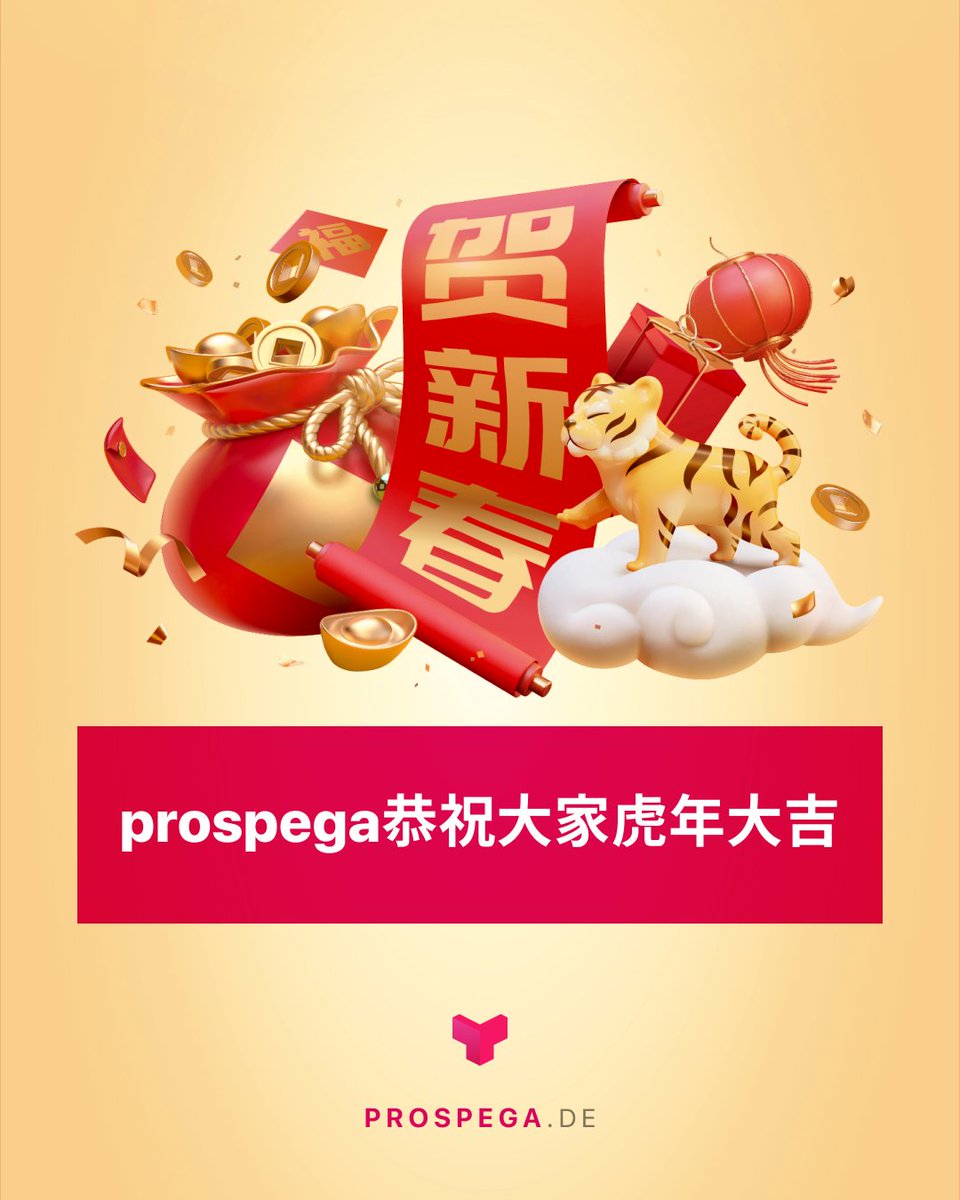 haushaltwerbung's tweet photo. Happy Chinese New Year from prospega!🎉 Have a healthy and successful Year of the Tiger!🐅 
#虎年 #2022虎年 #SpringFestival2022 #LunarNewYear #lunarnewyear2022 #Frühlingsfest #Mondkalender #chinesenewyear #chinesenewyear2022 #prospega https://t.co/8pTC4VmBsn