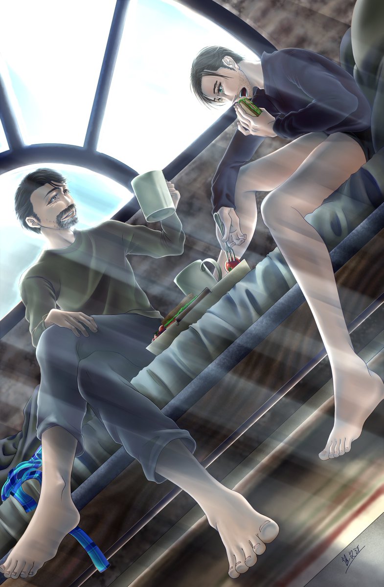 sbe____'s tweet photo. PSon/去年の夏にイラストを寄稿させていただいた本(@ProdigalNoms様)のPDF配布が始まったので、こちらでも寄稿したイラストを公開します。
時間が出来たら料理作りたいなー。 https://t.co/VbLyctBV1l