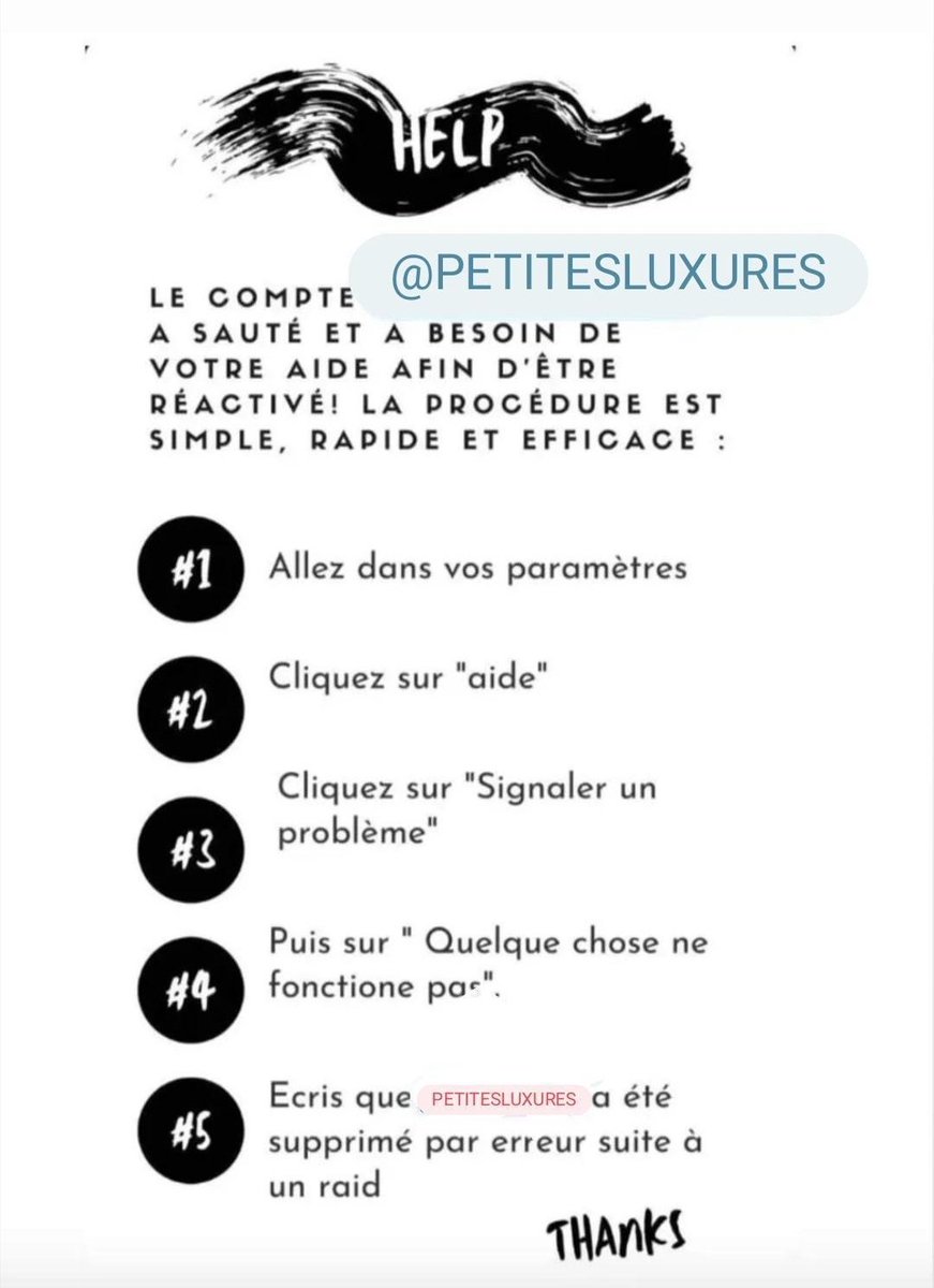 Help! Si tout le monde signale le problème dans les paramètres insta avec cette procédure simple, mon compte aura beaucoup plus de chances de revenir!