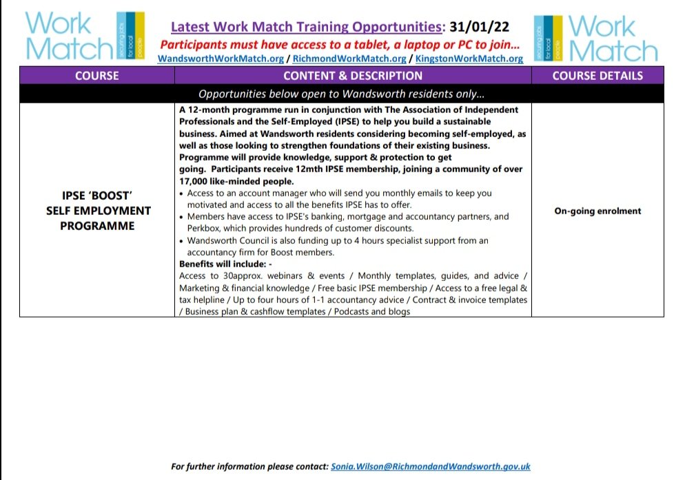 WorkMatchWrk's tweet photo. #MondayMovements

Residents of @wandbc, @LBRUT and @RBKingston can benefit from access to a range of free courses now available! 

Sign-up here 👉 https://t.co/S8HHuZLiLa

#Wandsworth #Richmond #Kingston https://t.co/jrQMcJsHmy
