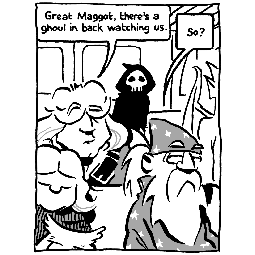 johncomic's tweet photo. new episode of "Not That Magic: Tales of Vernor Magus" (the Wizard of More Or Less) #comics #comicstrip #NotThatMagic #VernorMagus #RussTheBarbarian https://t.co/Q588gcKeda