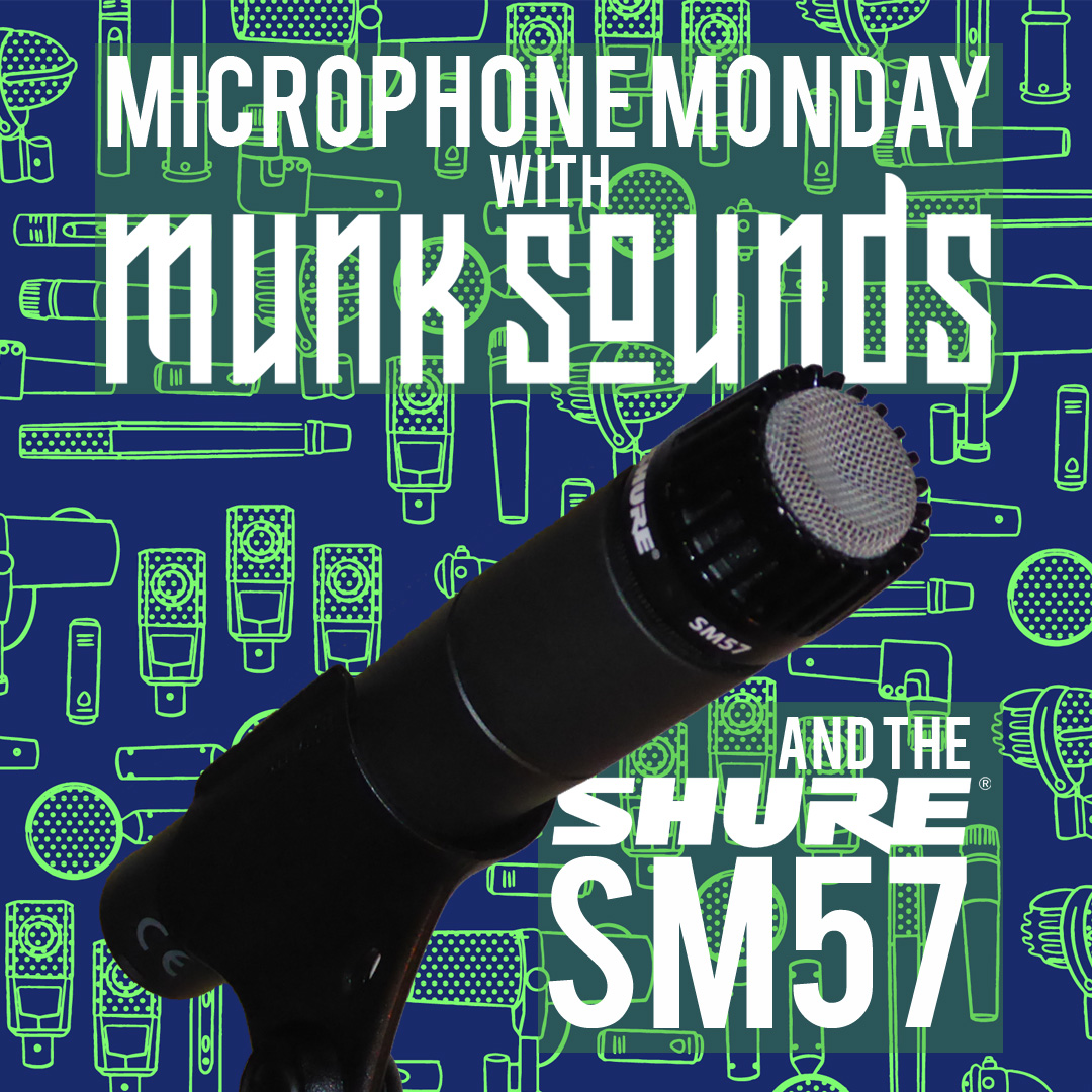 MunkSounds's tweet photo. It's #microphonemonday once again! 
If you'd like an SM57 pointed at you &amp; attached to a professional recording rig then get in touch!
#TheStudioComesToYou https://t.co/kHcmOKUxHc