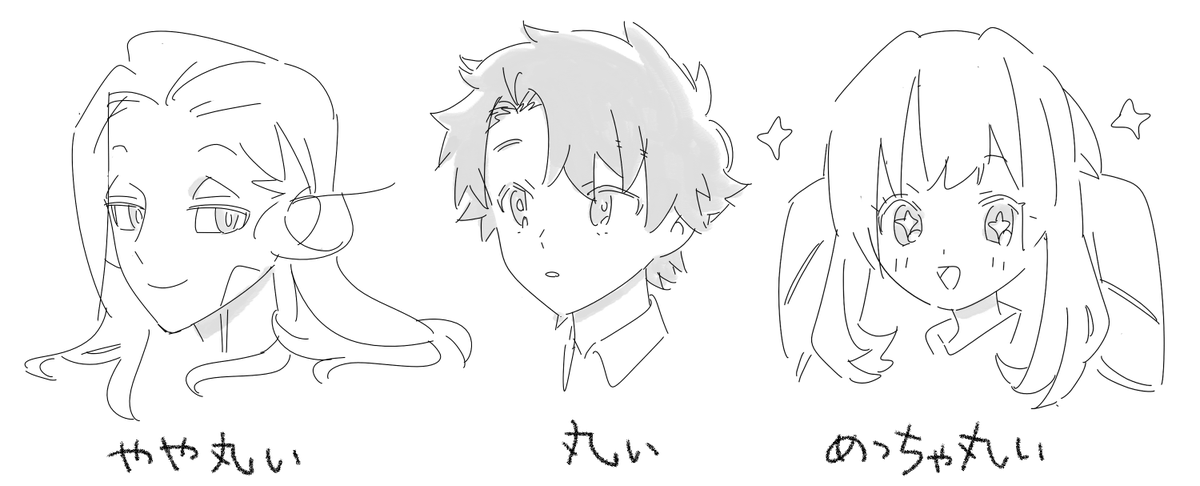 ……丸顔しか描けない…? 