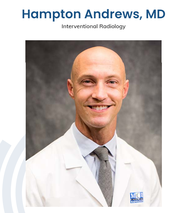 Meet MCR Interventional Radiologist Hampton Andrews, MD.
mcrrads.com/hampton-andrew…
#MeetOurTeam #MedicalCenterRadiologists