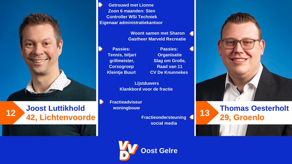 VVD_OostGelre's tweet photo. Op deze stormachtige maandag presenteren wij Joost Luttikhold ,onze grillmeister en woningbouwadviseur, en Thomas Oesterholt, carnavalsbeest en onze social media ondersteuner.

Lees meer via de link:
https://t.co/5zOsS5yGBP
#oostgelre #GR2022 https://t.co/ixSBFzZpeB