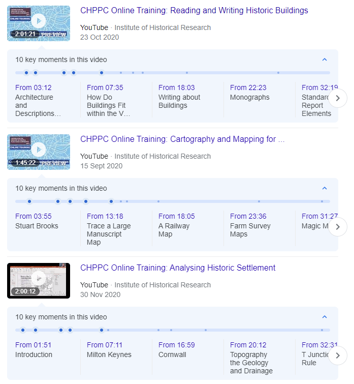 CHPPC_IHR's tweet photo. Have you seen our #online #training for histories of #place? Choose from recorded sessions with experts discussing 'Reading &amp; Writing Historic #Buildings', 'Cartography &amp; #Mapping', 'Analysing Historic Settlements' and more! #LocalHistory #history
https://t.co/ELh7Hs8t6X https://t.co/TwCGKVS33r