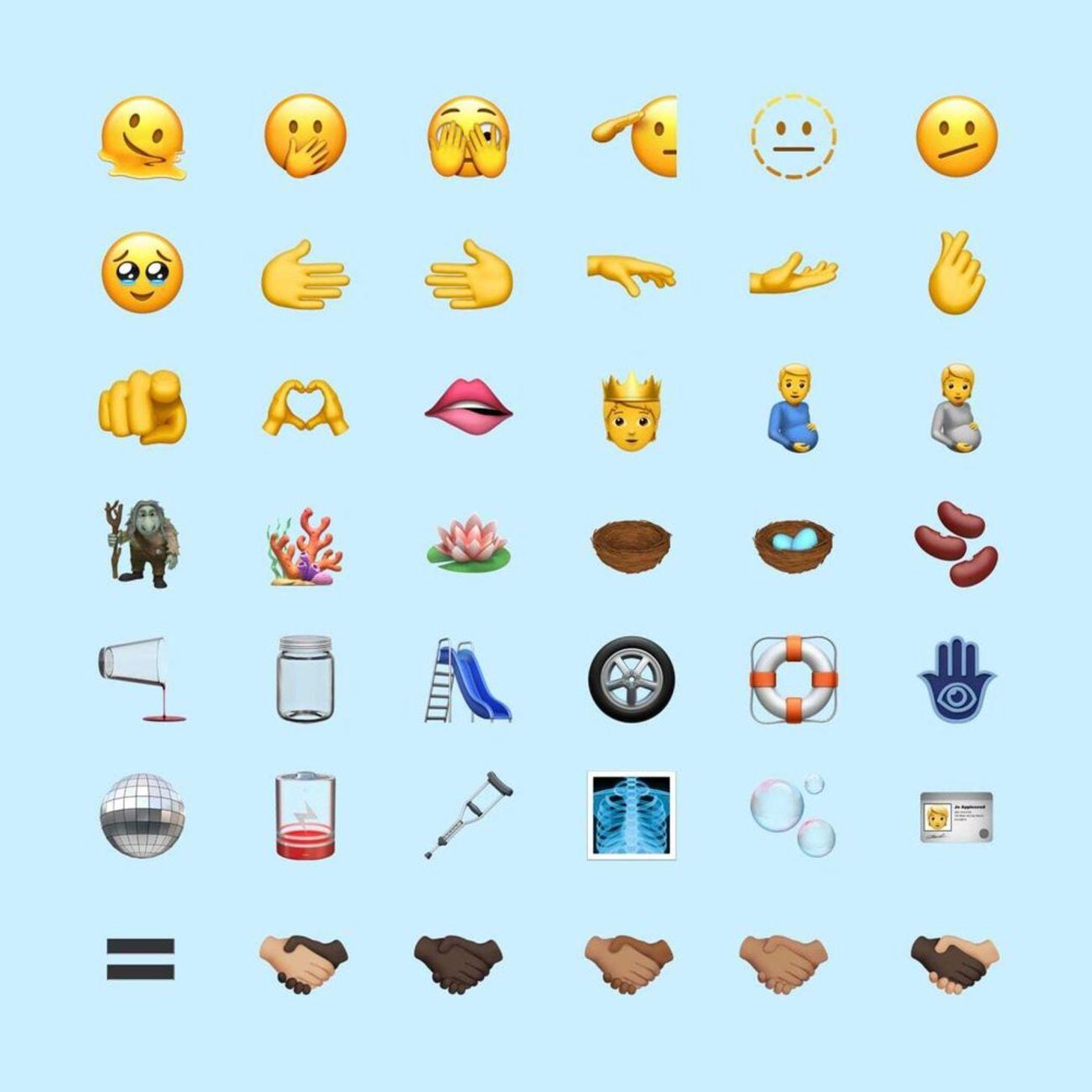 Unicode's New iPhone & Android Emoji Drafts For 2021 & 2022 Are