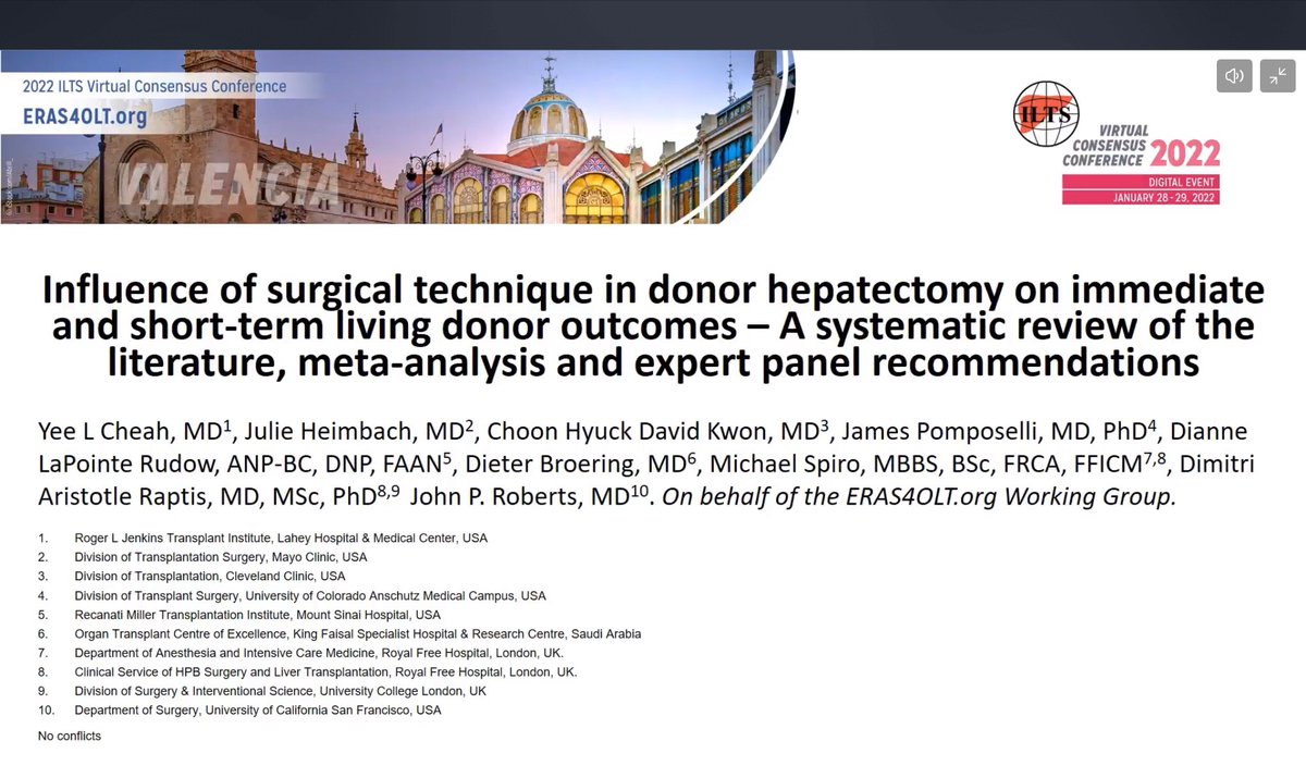 Dr. Cheah presented at the 2022 ILTS VIRTUAL CONSENSUS CONFERENCE this past weekend #donorhepatectomy #surgicaltechnique #surgicaloutcomes
@ERAS4OLT