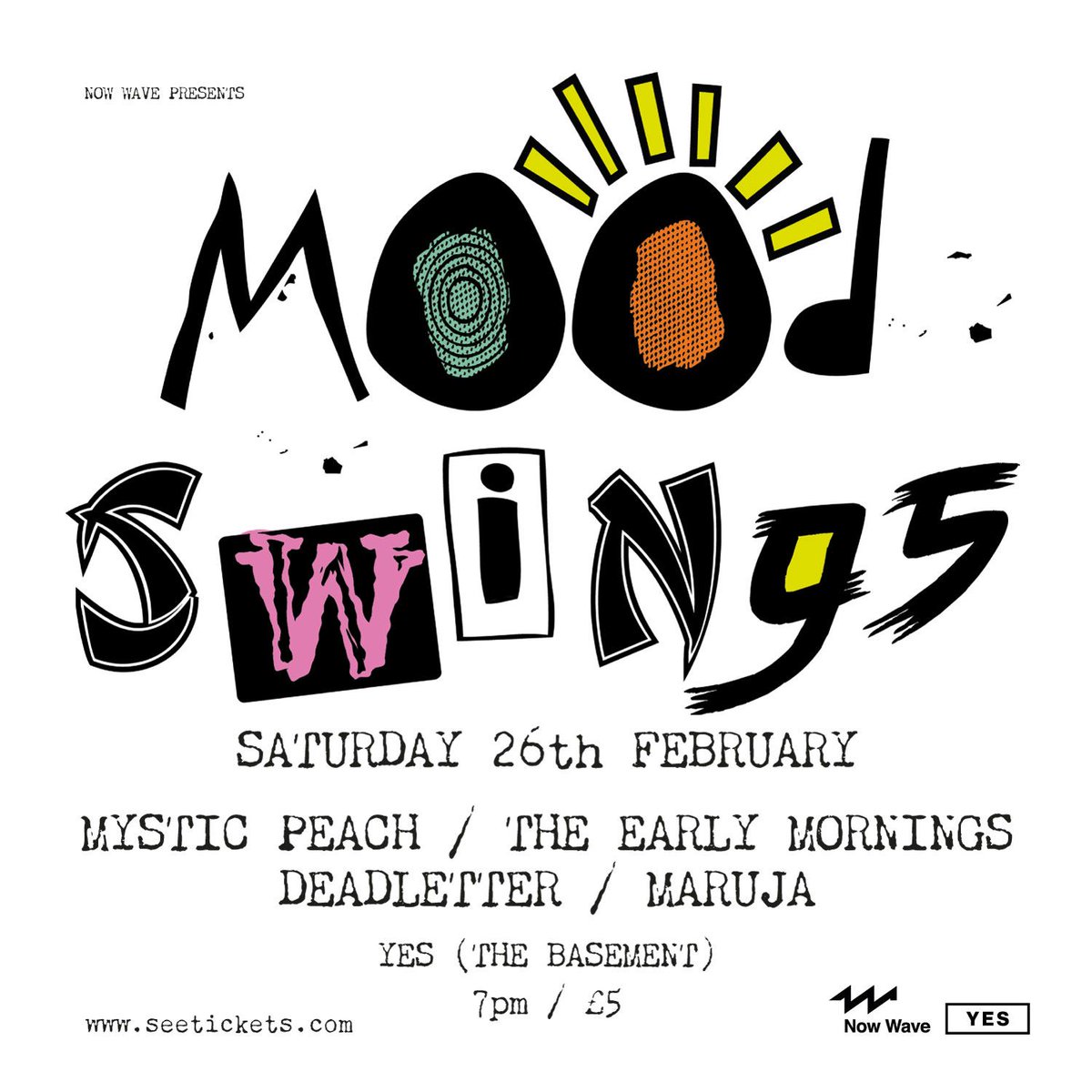 We're back!

Our first live show of 2022 will be at YES (Basement) on the 26th Feb as part of their <a href="/mood_swings_mcr/">Mood Swings</a> series presented by <a href="/nowwave/">NOW WAVE</a>

Ticket link in bio!