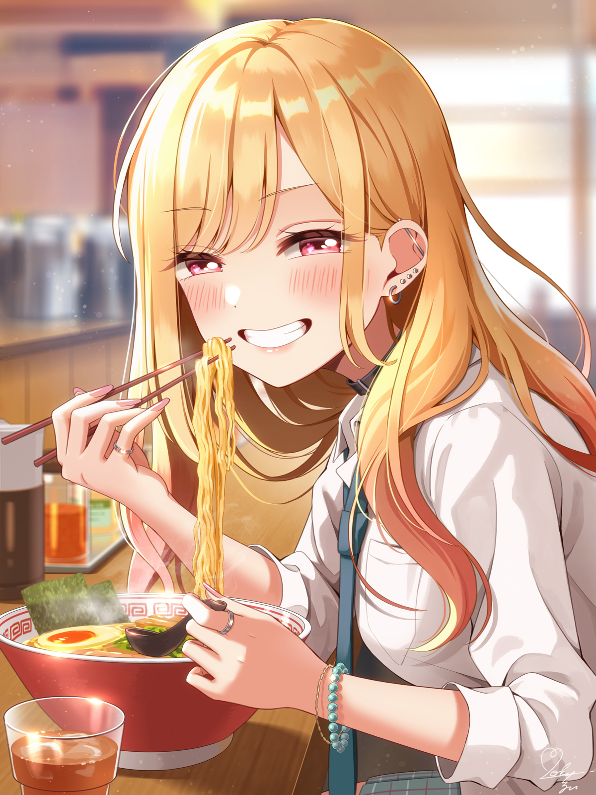 Twitter 上的 もくず 海夢ちゃんとラーメン食べる絵 喜多川海夢 着せ恋 T Co 2rdjbt6e4b Twitter