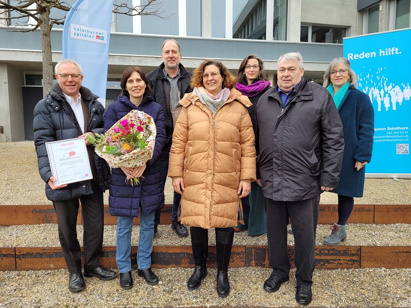 Solothurner Spitäler (@sospitaeler) on Twitter photo «Selbsthilfefreundliche Institution» - Die Psychiatrischen Dienste der soH fördern die erfolgreiche Zusammenarbeit mit Selbsthilfegruppen in vorbildlicher Weise. bit.ly/2XusmVw cc <a href="/selbsthilfe_ch/">Selbsthilfe Schweiz</a> «Selbsthilfefreundliche Institution» - Die Psychiatrischen Dienste der soH fördern die erfolgreiche Zusammenarbeit mit Selbsthilfegruppen in vorbildlicher Weise. bit.ly/2XusmVw cc <a href="/selbsthilfe_ch/">Selbsthilfe Schweiz</a>