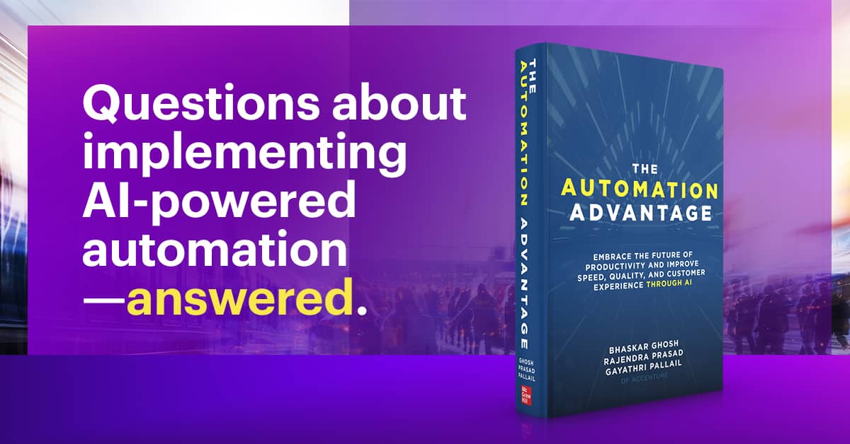 mycebuph's tweet photo. New book “The Automation Advantage” shows organizations how to achieve full value
from intelligent automation

https://t.co/yyVTiNu269 https://t.co/s1tbHWIYht