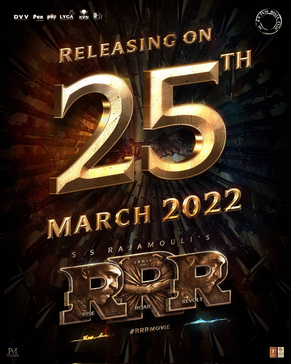 SanthoShOfcl's tweet photo. #RRRUpdate
#RRRonMarch25th, 2022... FINALISED! 🔥🌊 #RRRMovie
#RamCharan #JrNTR #SSRajamouli
@RRRMovie https://t.co/dOZG3X7IPy