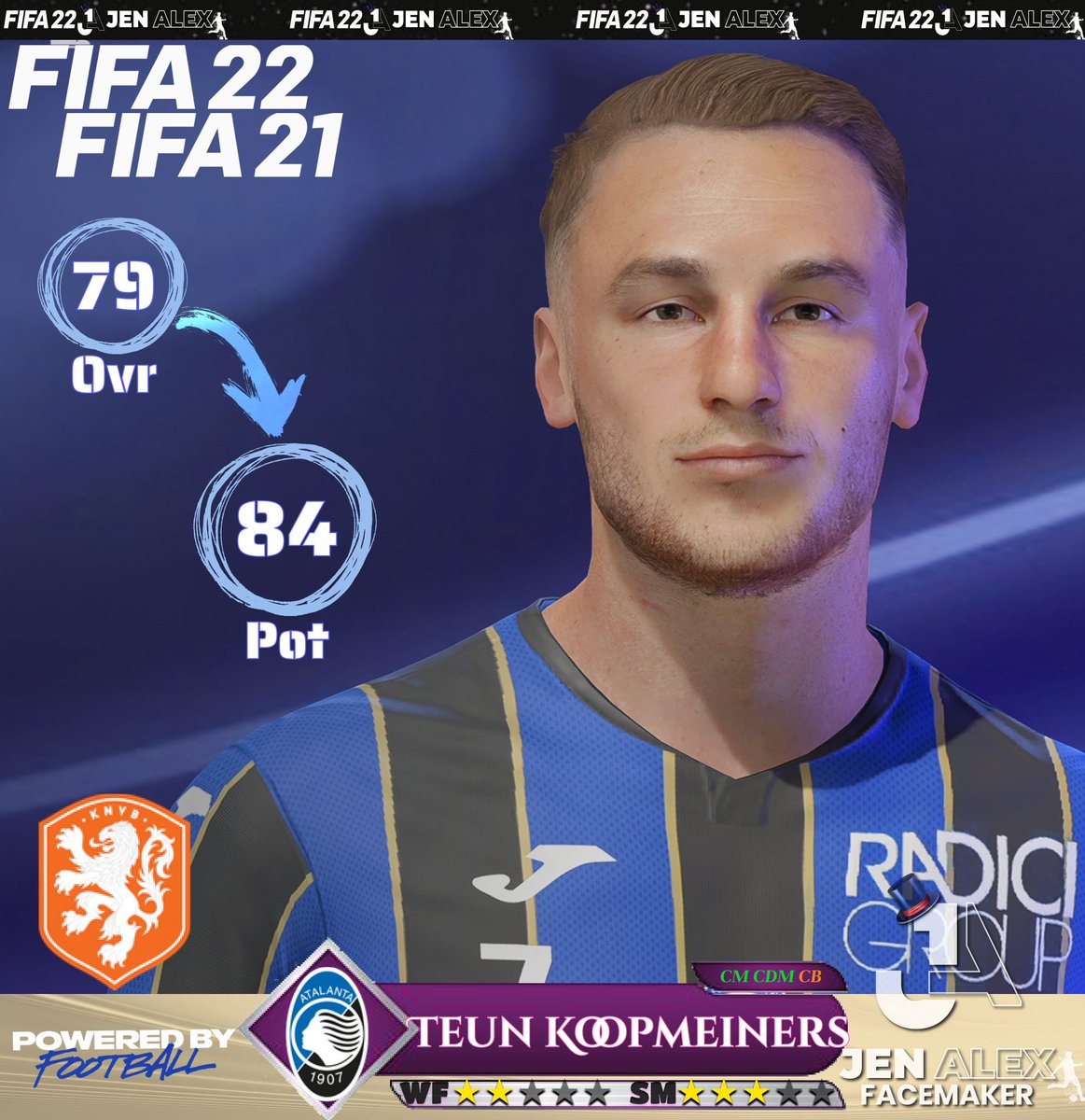 FacemakerJen's tweet photo. 🔶T.KOOPMEINERS (Fifa22/Fifa21)
🔈Get him right now!!! ⚽
📌LINKs
(Patreon):
https://t.co/Nuf9UUPJ0N
#FIFA22 #mods #FIFA22PC
#SerieATIM
@Atalanta_BC https://t.co/a06jY7FsBQ