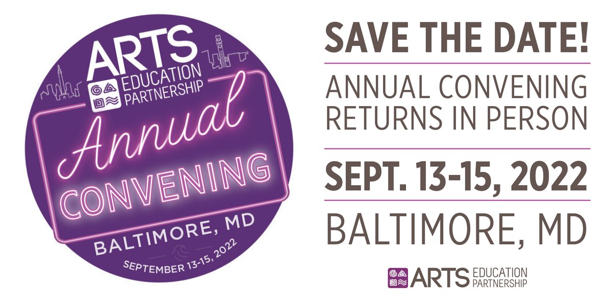 aep_arts's tweet photo. LAST CHANCE! AEP's 2022 Annual Convening will be in Baltimore, MD in September. Help us design an in-person event that meets your needs by responding to a short survey by end of day TODAY: https://t.co/DN1EGZflNP. https://t.co/VzvlTmiqRd