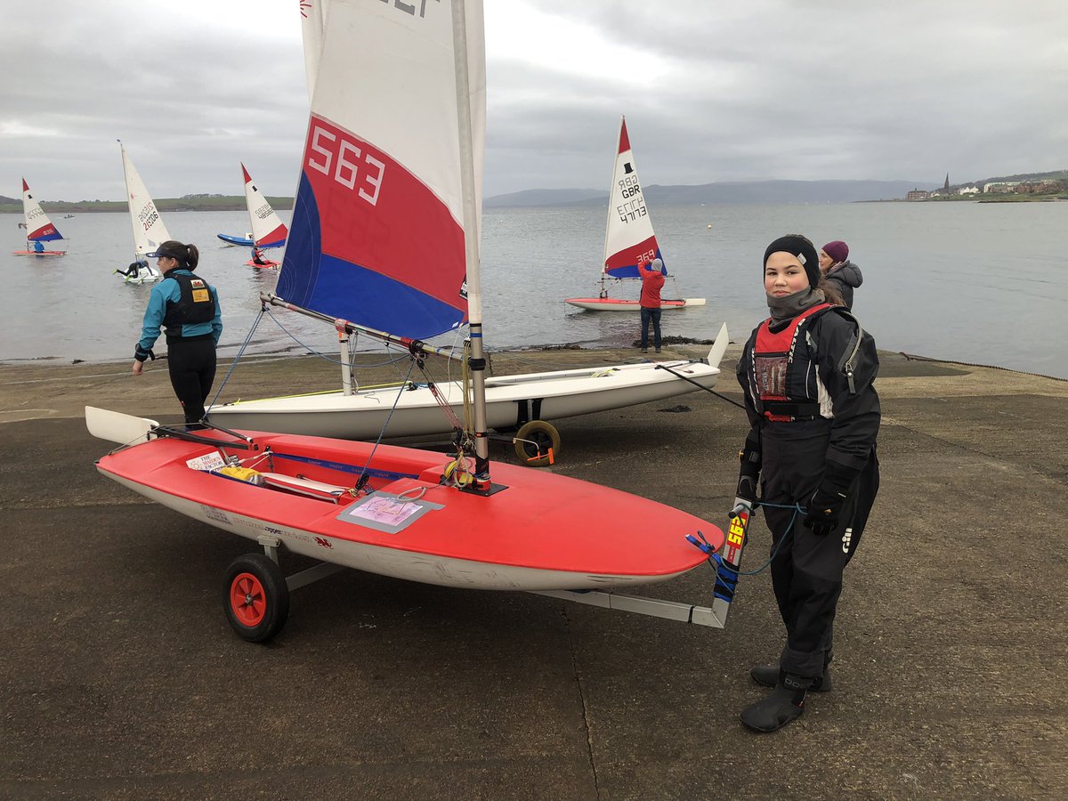 ToveyFlo's tweet photo. Represented Wales this weekend in Largs, Scotland in the Celtic Nations Cup. Thrilled to come 1st girl and 3rd overall sailing between Storms! @toppersailboats @Baltic_SWE @RYACymruWales https://t.co/1ydCuBYaKu