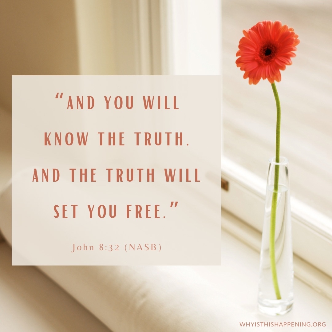 PeopleStoryGod's tweet photo. “and you will know the truth, and the truth will set you free.” ~ John 8:32 (NASB)

#JesusSpeaking #truth 
#withGOD #whyisthishappening

https://t.co/25YcLiYZNE https://t.co/SMBSBTQhzV