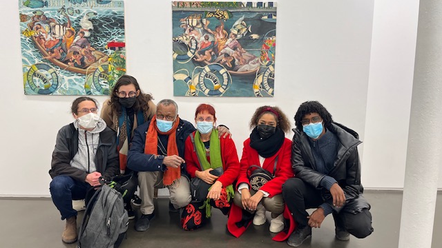 FranceauSoudan's tweet photo. Inauguration of the Hassan Musa exhibition at the Maïa Muller gallery in Paris. #Sudanese artist#Art#Hassan Musa Maïa Muller
@galeriemaïamueller. https://t.co/oZwWX1DhI6