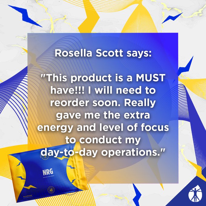 Rosella said it perfectly! Achieve the energy and focus you need with NRG!⚡ #MondayMotivation #energy