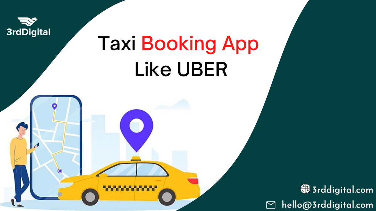 3rd_digital's tweet photo. Do you want to build an on-demand Uber-like taxi booking app with elaborate features for admins, passengers &amp; cab drivers?

Join hands with taxi app development experts! at 3rdDigital

Visit: https://t.co/G8pUDto5wQ

#3rddigital #automation #travel #transportation #Uber #olacabs https://t.co/G1qhio3cE2