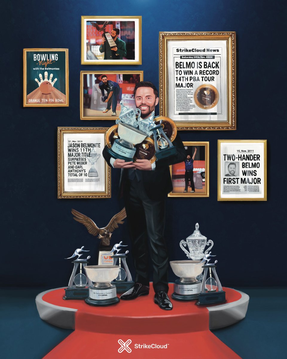 StrikeCloud Bowling (@strikecloudapp) on Twitter photo Major Title Number 14 for <a href="/JBelmo/">Jason Belmonte ๐ณ</a> ๐๐๐๐๐๐๐๐๐๐๐๐๐๐
A certified baller who mastered the sport with two hands. A game changer. A pioneer. An icon.
After taking some time away, Belmo came back and took out the field to add another trophy to a record-breaking cabinet ๐ฅ Major Title Number 14 for <a href="/JBelmo/">Jason Belmonte ๐ณ</a> ๐๐๐๐๐๐๐๐๐๐๐๐๐๐
A certified baller who mastered the sport with two hands. A game changer. A pioneer. An icon.
After taking some time away, Belmo came back and took out the field to add another trophy to a record-breaking cabinet ๐ฅ