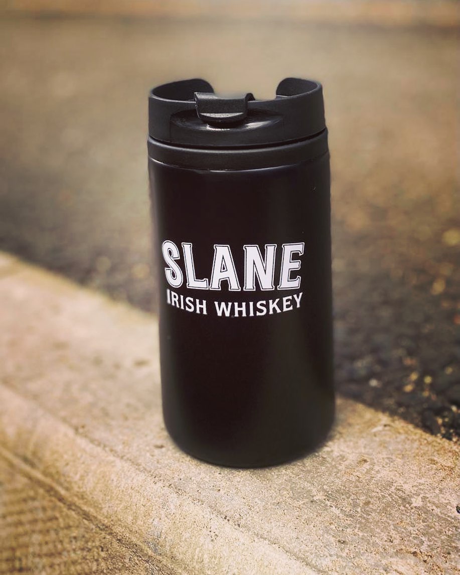 EvolveGroup4's tweet photo. Slane Irish Whiskey Travel Mugs made for an Irish Coffee on the go! We 💚 branded merch! #merch #branding #design #print #getyours #slane #slaneirishwhiskey @slanewhiskey https://t.co/zXt9WwxP6I