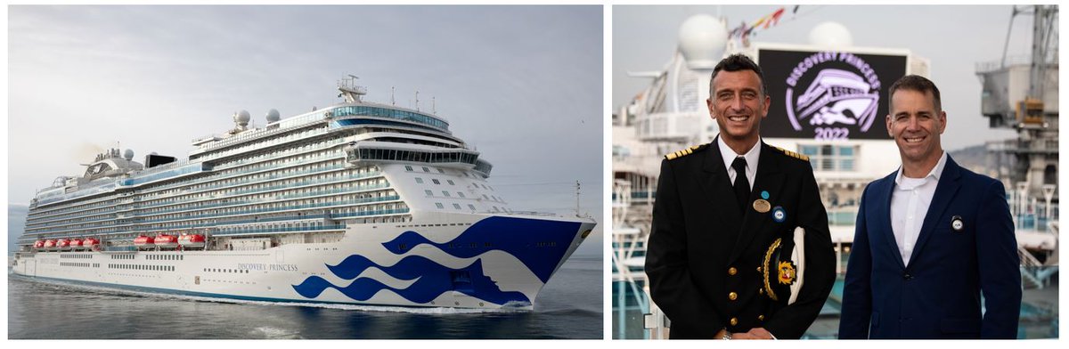 CruiseGuy's tweet image. Delivered! @PrincessCruises brand new #DiscoveryPrincess was delivered at Monfalcone, Italy. 6th and final #RoyalClass #cruise ship. 144,650 tons, 3660 passengers. Debuts @PortofLA March, 2022.