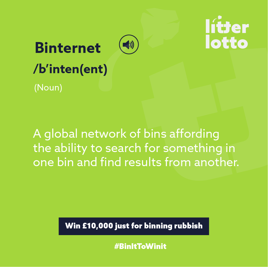 LitterLotto's tweet photo. We're all connected to our local Binternet! 🌐

#Binternet  #LitterLotto, #BinItToWinIt #WordOfTheDay https://t.co/mSpTGxrwq5