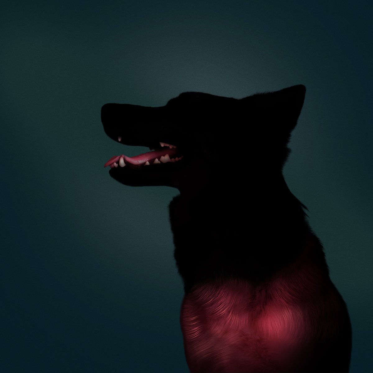 'Mongrel 2' from my 'Mongrel - Same Same, but Different' series. Going to be launched as NFTs on Foundation.app in the future.