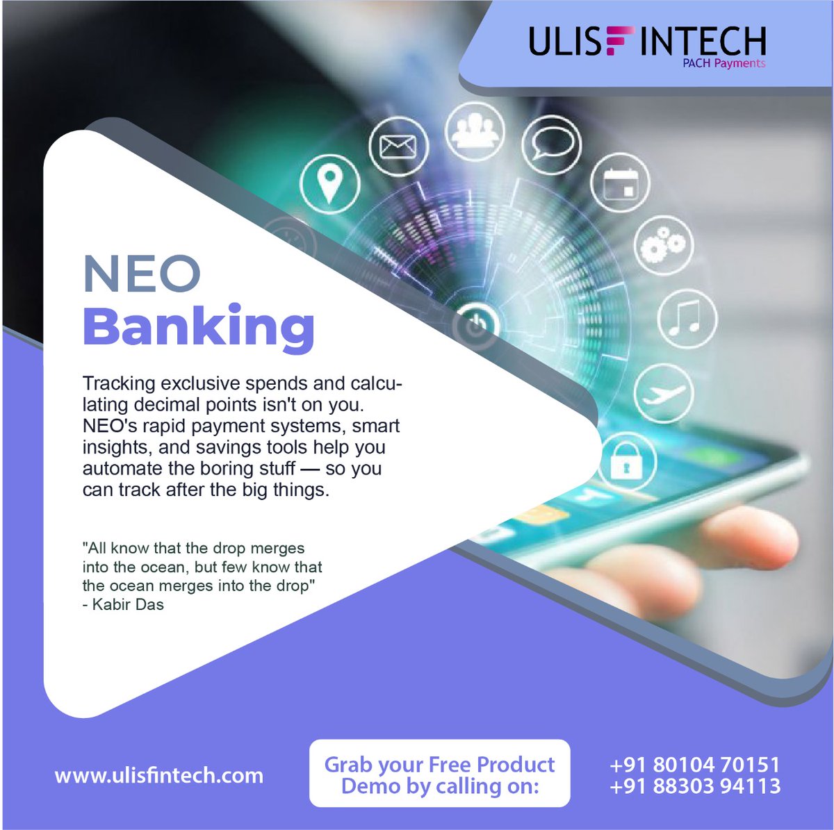 ulisfintech's tweet image. We can get you the best Neo banking software developed in the market with the most competitive price. 
 #PaymentGatewayDevelopment  #eWalletDevelopment  #NeoBankingDevelopment  #FinTech #financialmodule #ulisfintech  #financialsoft