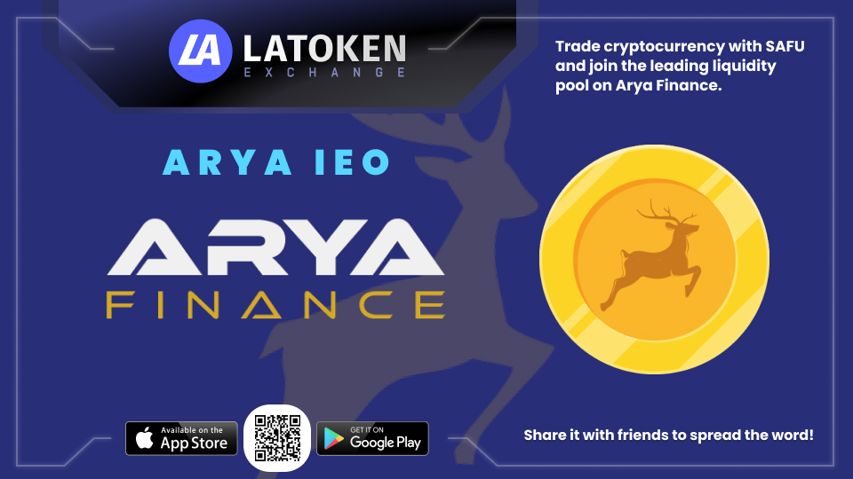 Latoken_cex's tweet photo. ARYA IEO is live on LATOKEN!

@FinanceArya aims to provide user-friendly solutions to be part of everyday life through the integration of a transfer network, loan system, games, and payment system that will be available at some point in the future.

➡️ https://t.co/N0az2NlrVG https://t.co/P2W5IVP3Cs