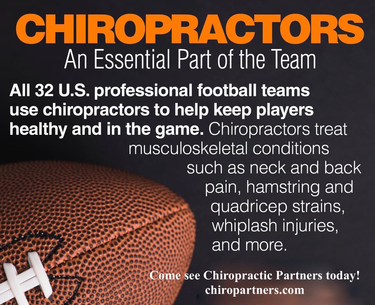 ChiroPartnersNC's tweet photo. 🏈“As a professional athlete, I am highly competitive – only accept the best. When it comes to healthcare, Chiropractic is an essential service. It keeps my on-field performance at its highest level and contributes to the success of the entire... https://t.co/5h3AQjai0G https://t.co/o2HAAtfSKS
