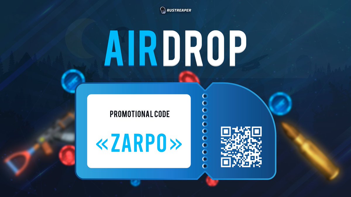 RUSTReapercom's tweet photo. Good luck on your bets today and have a wonderful day! 🎁

Promo code: Zarpo
Uses: 1500x
Prize: 150c

https://t.co/TIsBuJyPbH 💰 https://t.co/4ERIQ1yq2n