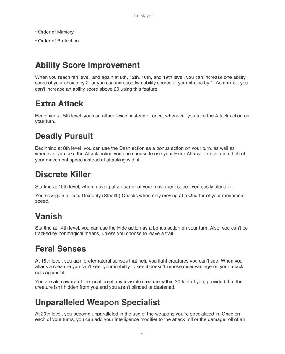 Fendall_tww's tweet photo. A homebrew D&amp;D 5e class I made. #dungeonsanddragons #dnd5e #dnd #homebrew https://t.co/Q1IM2fN8lD