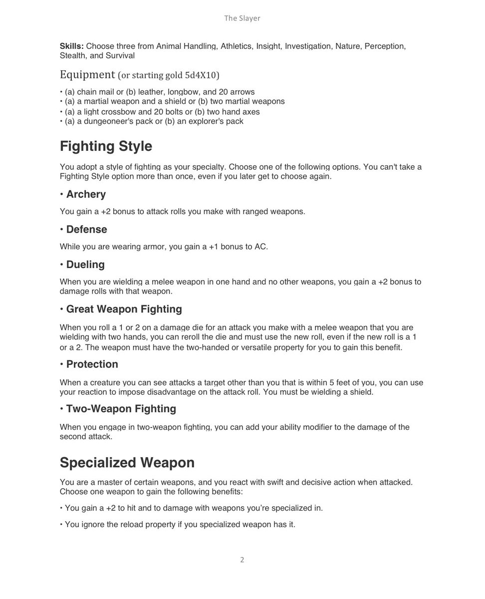 Fendall_tww's tweet photo. A homebrew D&amp;D 5e class I made. #dungeonsanddragons #dnd5e #dnd #homebrew https://t.co/Q1IM2fN8lD