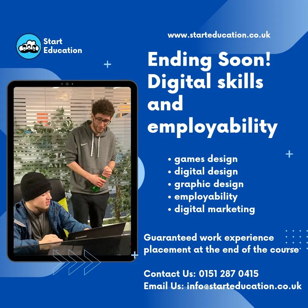 Start_Digital01's tweet image. With recruitment ending on the 31st there isn&apos;t much time left to take up the amazing opportunity our courses are offering!

Head over to @Start.Education to apply

#start  #learningatyourownpace #flexibleeducation #digitalmarketing #digitaltraining #graphicdesign #gamesdesign