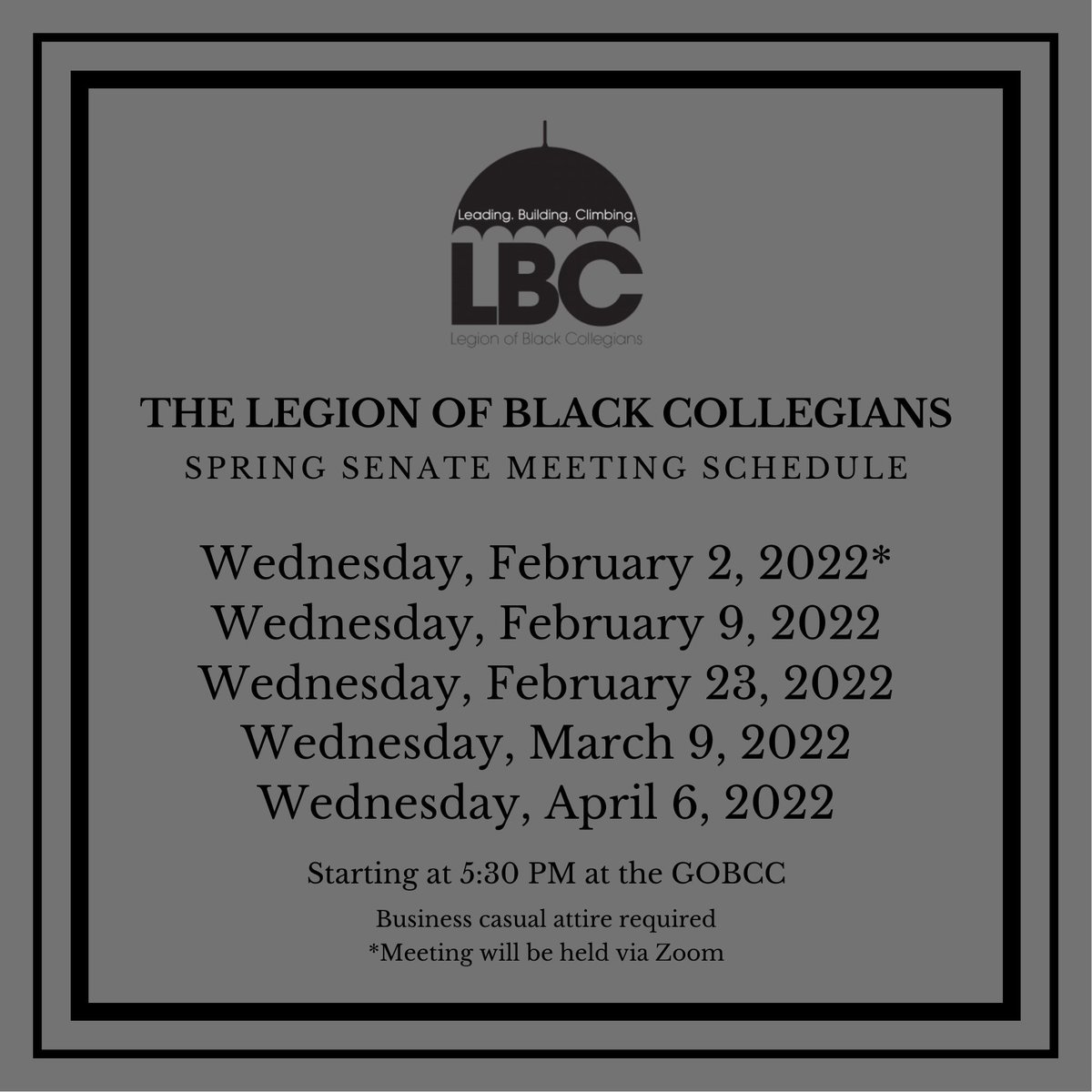 The Legion of Black Collegians tweet media