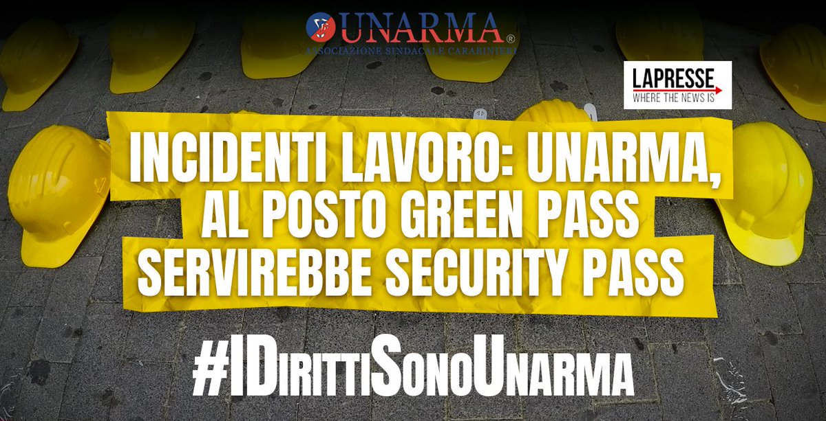 UCarabinieri's tweet photo. #SICUREZZA #LAVORO (2021):

⚫1221 morti
⚫550mila infortuni

La politica non può occuparsi di un solo problema alla volta. Per rendere l'Italia un paese sicuro, più che il #greenpass, servirebbe un #securitypass che garantisca il rispetto delle norme in ogni luogo di lavoro. https://t.co/CqU492TJ2x